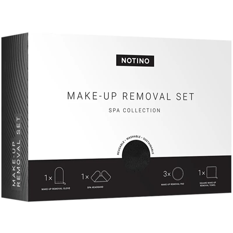 Notino Spa Collection Make-up removal set mikroszálas sminkeltávolító szett Black
