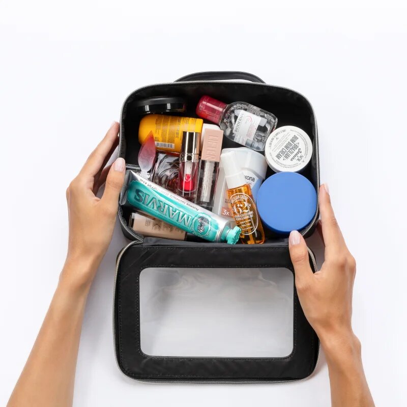 Notino Travel Collection Beauty Box kozmetikai doboz Black 1 db