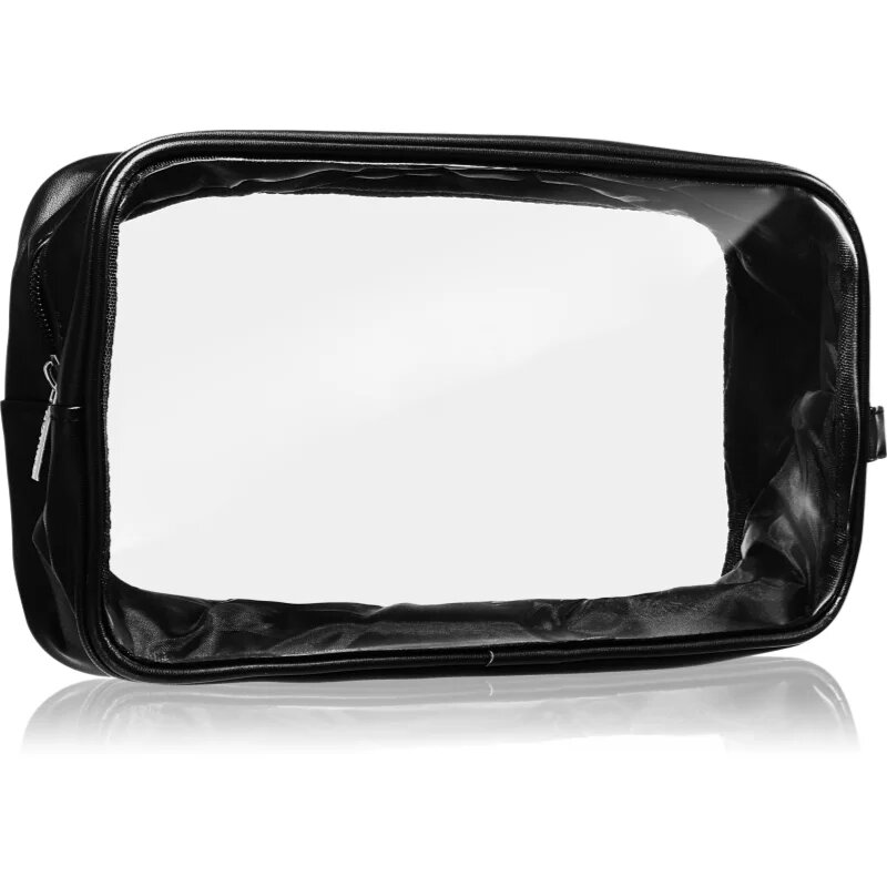 Notino Travel Collection Large Clear Organizer átlátszó kozmetikai táska L Black 26x14x85 cm 1 db