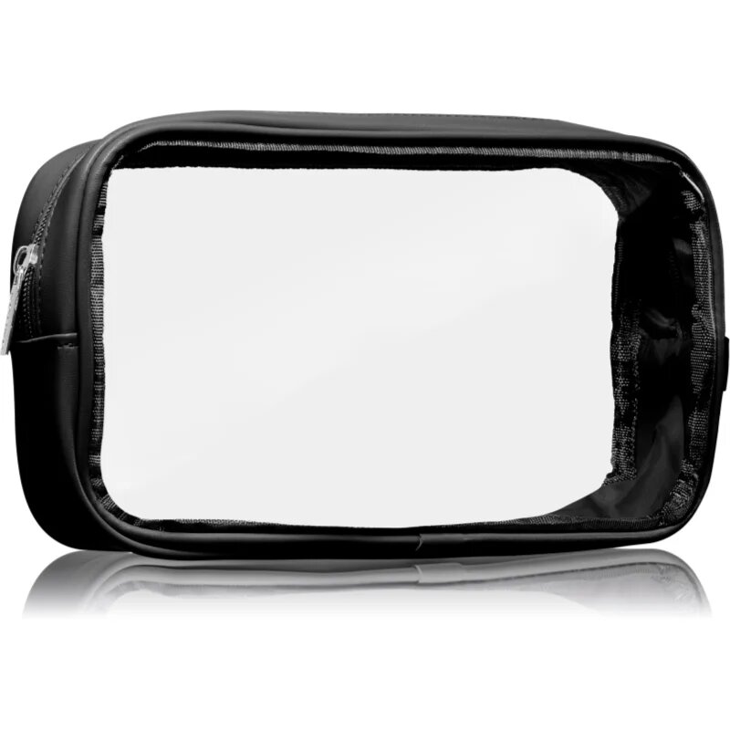 Notino Travel Collection Medium Clear Organizer átlátszó kozmetikai táska M Black 24x125x5 cm 1 db