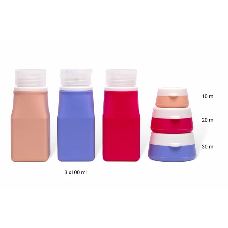 Notino Travel Collection Silicone Travel Bottles Set utazóflakonok