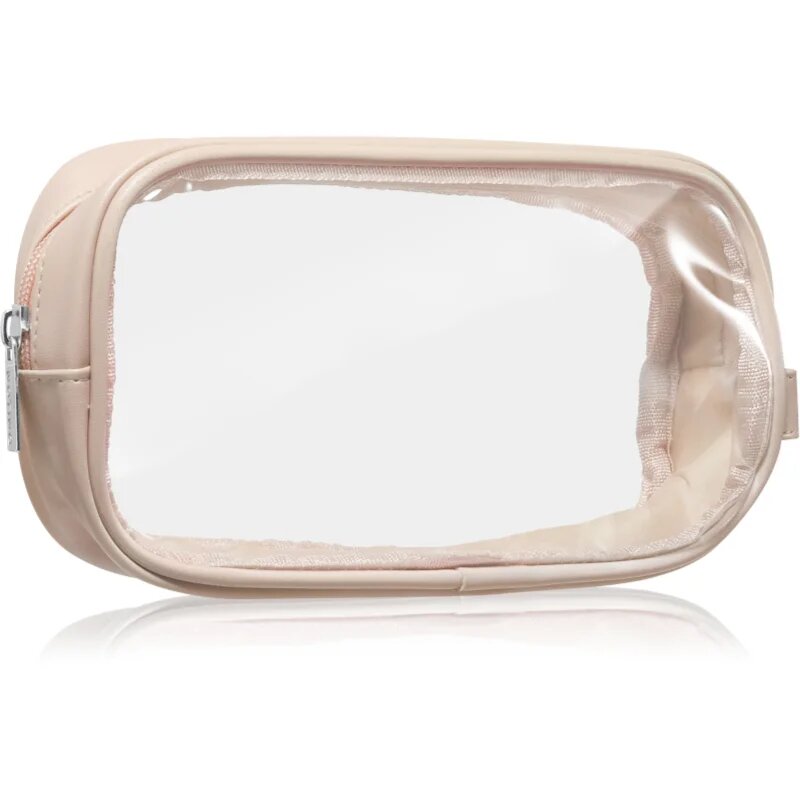 Notino Travel Collection Small Clear Organizer átlátszó kozmetikai táska átlátszó S Beige 20x10x5 cm 1 db