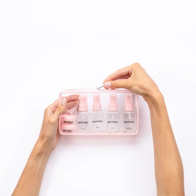 Notino Travel Collection Travel Bottle Set utazóflakonok Pink