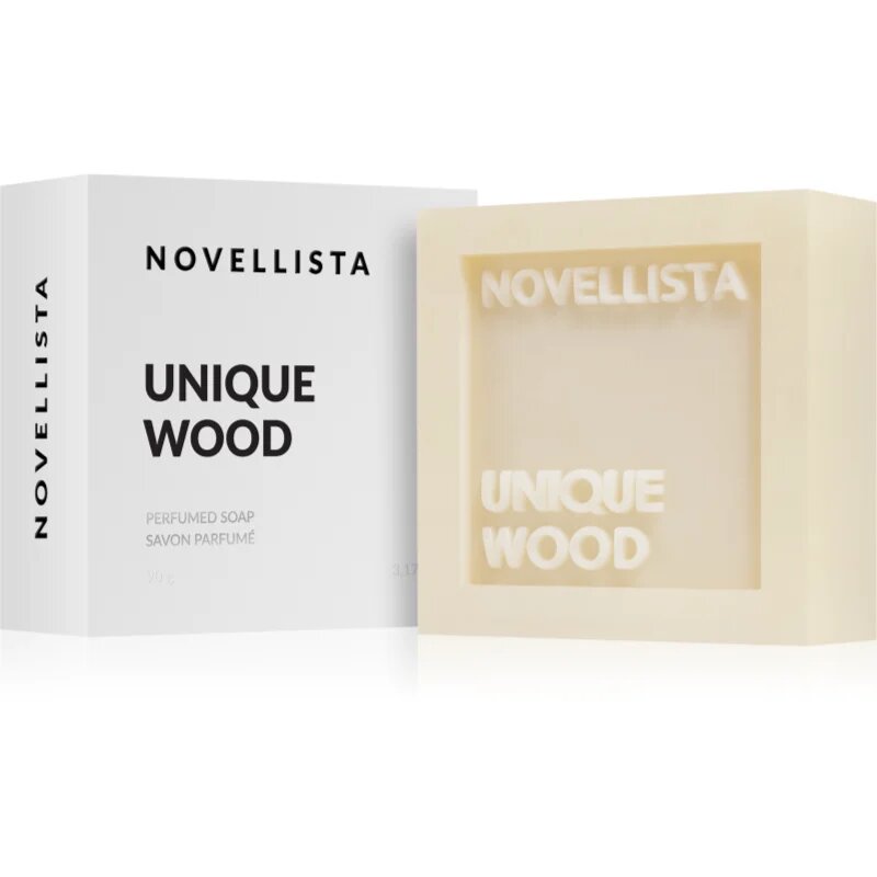 NOVELLISTA Unique Wood luxus bar szappan arcra kézre és testre unisex 90 g