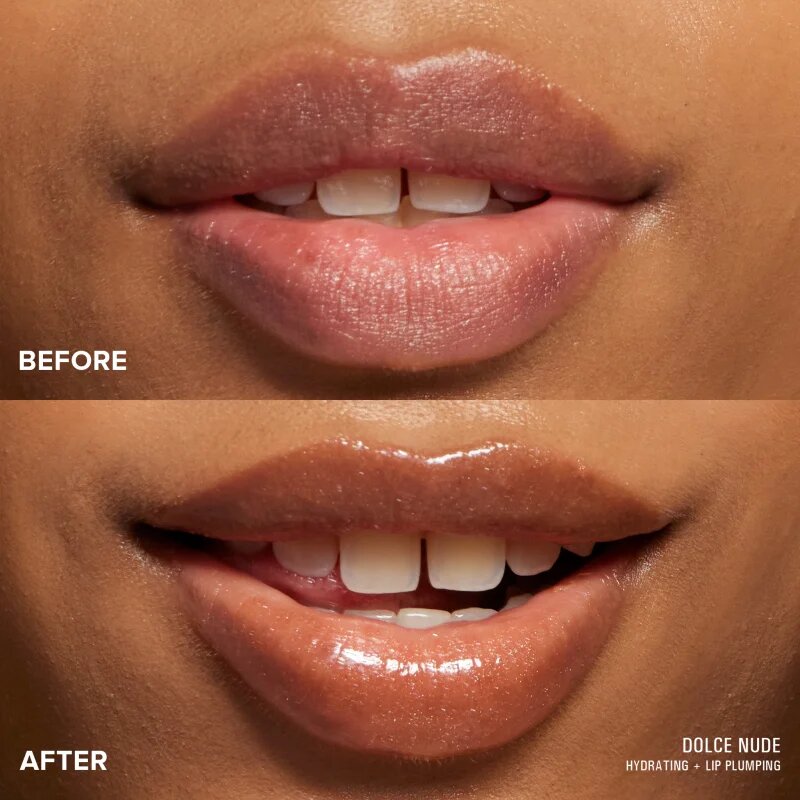 Nudestix Nudeskin Hydrating Peptide Lip Butter Mélyen tápláló vaj az ajkakra árnyalat Dolce Nude 10 ml