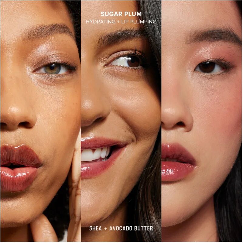Nudestix Nudeskin Hydrating Peptide Lip Butter Mélyen tápláló vaj az ajkakra árnyalat Sugar Plum 10 ml