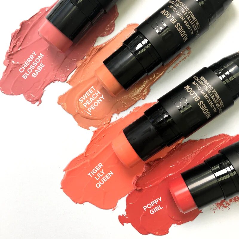 Nudestix Nudies Bloom multifunkcionális smink a szemre az ajkakra és az arcra árnyalat Cherry Blossom Babe 7 g