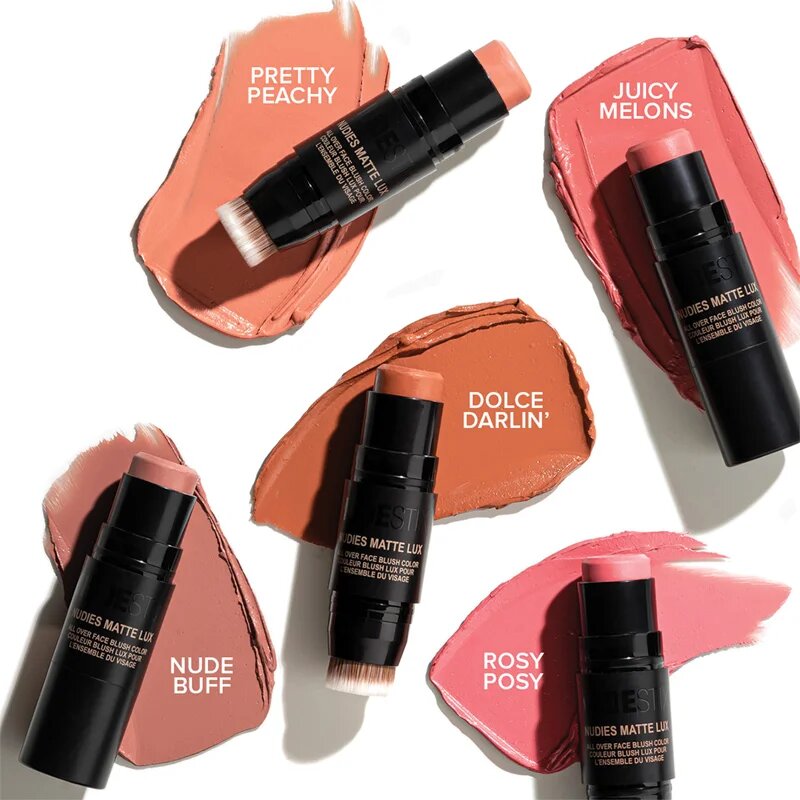 Nudestix Nudies Matte Lux multifunkcionális smink a szemre az ajkakra és az arcra árnyalat Dolce Darlin' 7 g