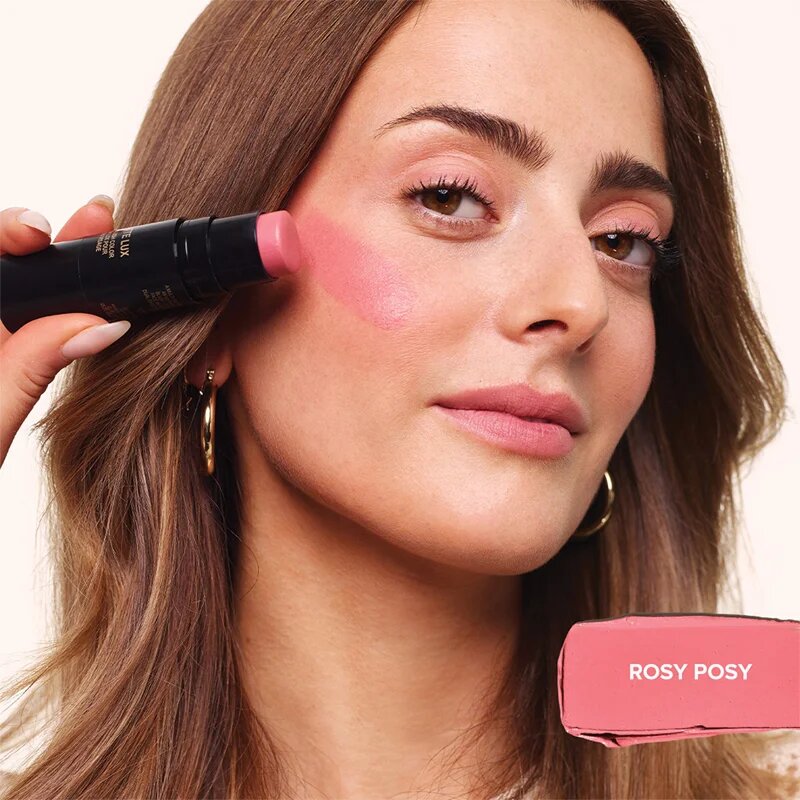 Nudestix Nudies Matte Lux multifunkcionális smink a szemre az ajkakra és az arcra árnyalat Rosy Posy 7 g