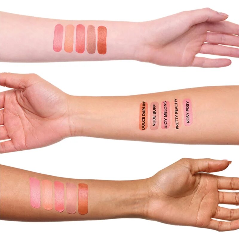 Nudestix Nudies Matte Lux multifunkcionális smink a szemre az ajkakra és az arcra árnyalat Rosy Posy 7 g