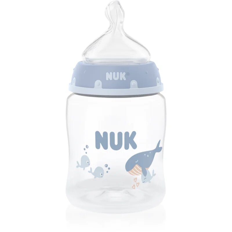 NUK First Choice Whale kulacs hőmérséklet-figyeléssel 0m+ 1 db