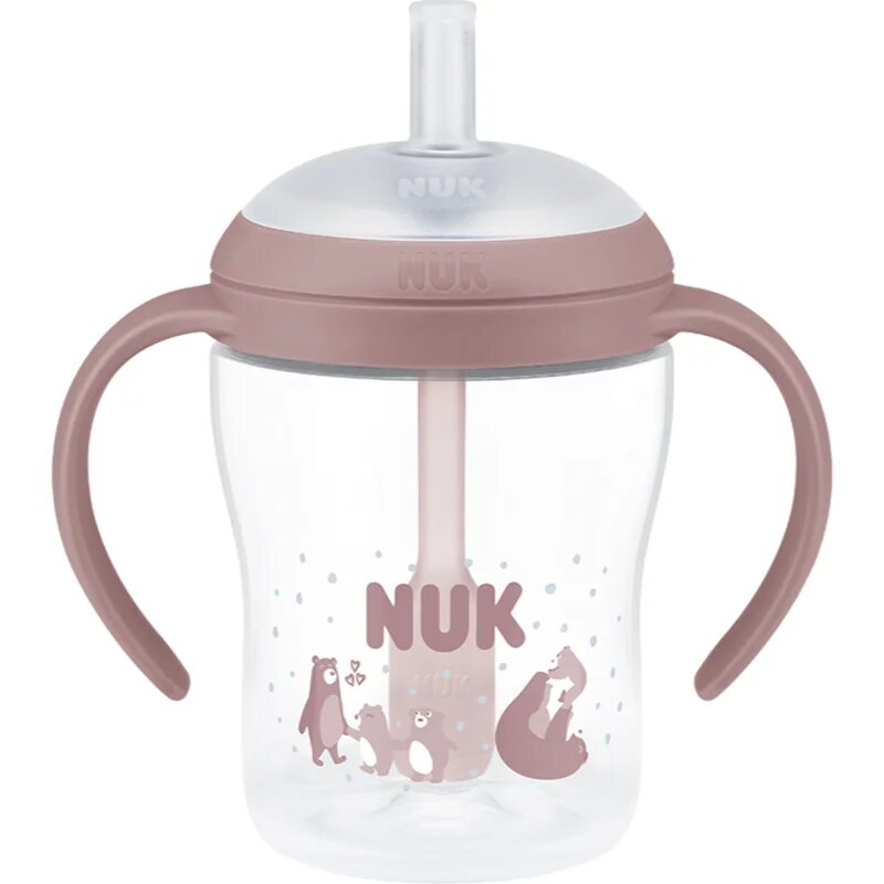 NUK Perfect Match Bear kulacs szívószállal 8m+ 1 db