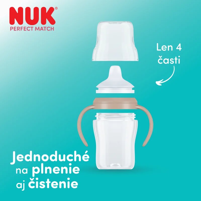 NUK Perfect Match Disney gyakorlóbögre fogantyúval Eeyore 6m+ 1 db