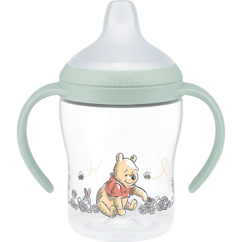 NUK Perfect Match Disney gyakorlóbögre fogantyúval Winnie the Pooh 6m+ 1 db