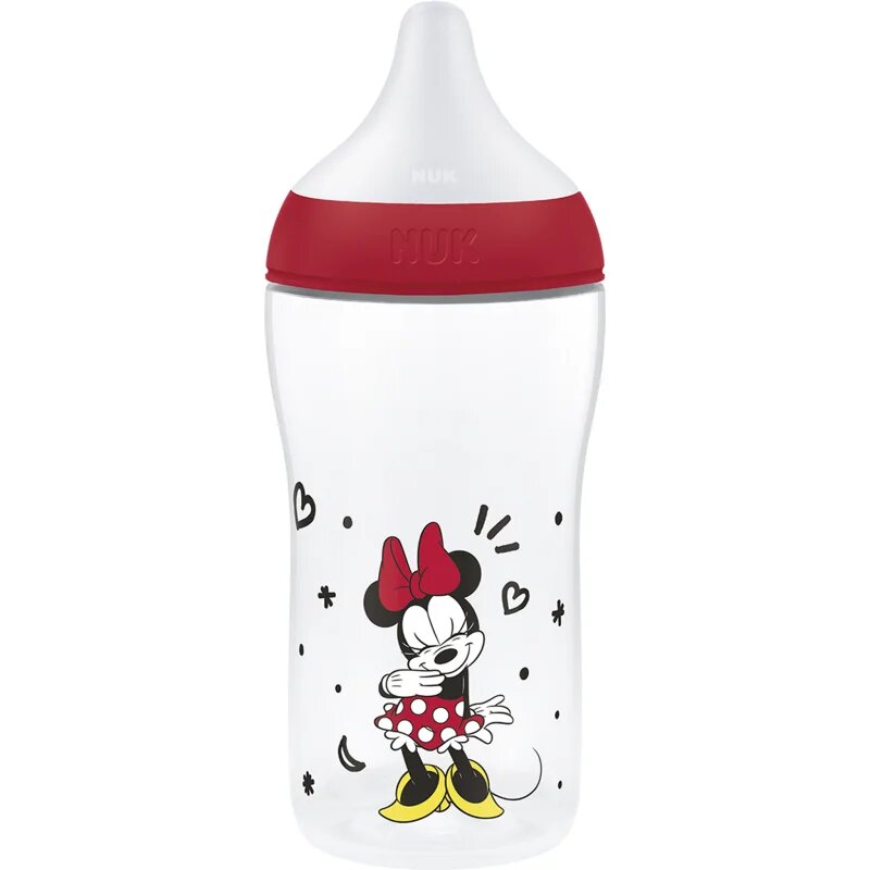 NUK Perfect Match Disney kulacs hőmérséklet-figyeléssel Minnie 3m+ 1 db