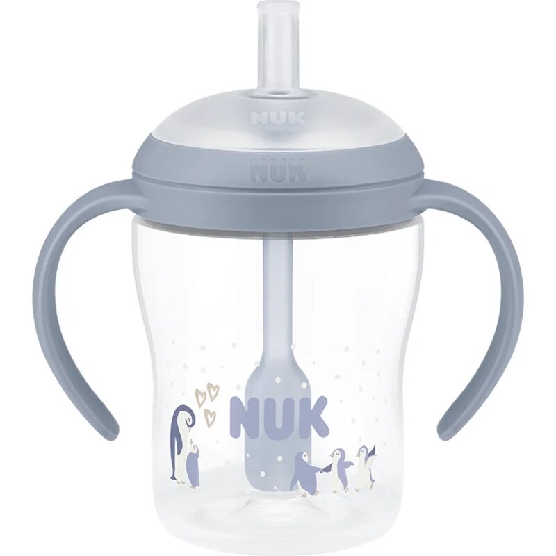 NUK Perfect Match Penguin kulacs szívószállal 8m+ 1 db