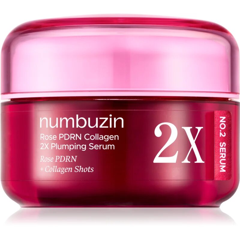 Numbuzin No. 2 Rose PDRN Collagen 2X Plumping Serum intenzív feszesítő szérum hidratáló hatással 30 ml