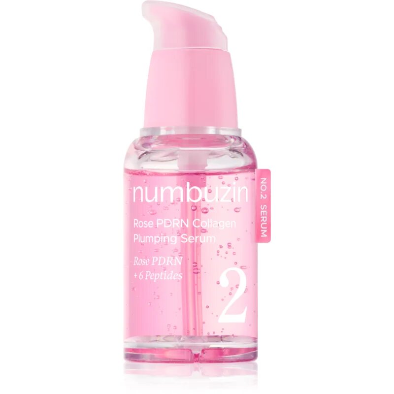Numbuzin No. 2 Rose PDRN Collagen Plumping Serum bőrfeszesítő szérum az arcra regeneráló hatással 30 ml