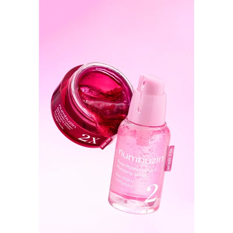 Numbuzin No. 2 Rose PDRN Collagen Plumping Serum bőrfeszesítő szérum az arcra regeneráló hatással 30 ml