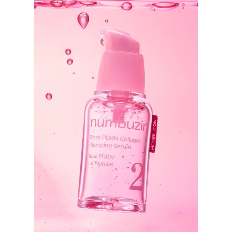 Numbuzin No. 2 Rose PDRN Collagen Plumping Serum bőrfeszesítő szérum az arcra regeneráló hatással 30 ml