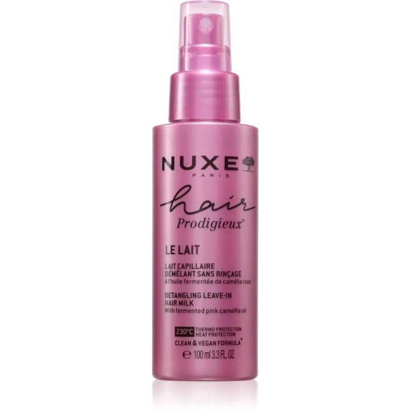 Nuxe Hair Prodigieux Le Lait öblítést nem igénylő tej a hajra a könnyű kifésülésért 100 ml