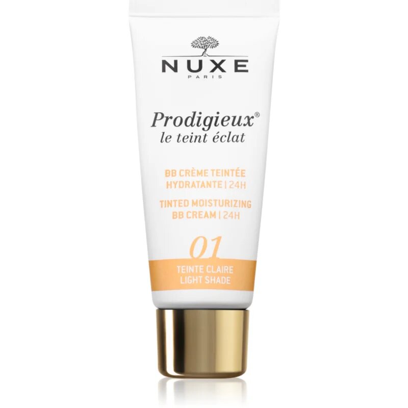 Nuxe Prodigieux Tinted Moisturizing BB Cream hidratáló BB krém árnyalat 01 Light 30 ml