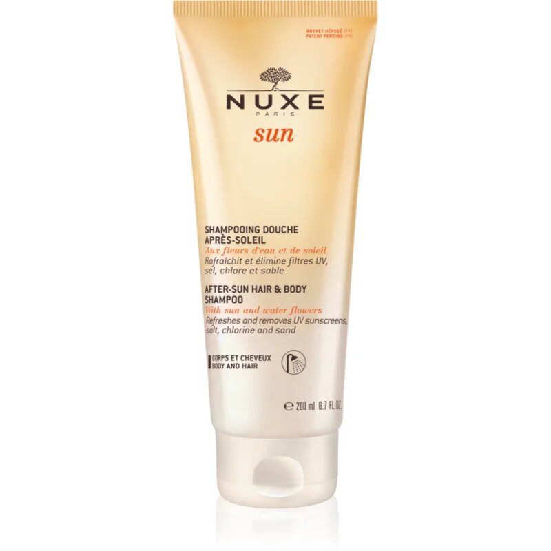 Nuxe Sun After-Sun Hair And Body Shampoo tusoló gél napozás után testre és hajra 200 ml
