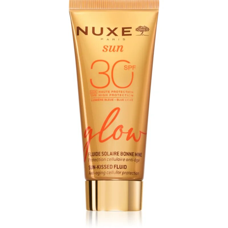 Nuxe Sun Glow védő és tonizáló folyadék arcra SPF 30 40 ml