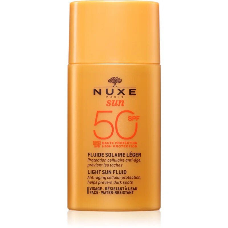 Nuxe Sun Light Sun Fluid gyengéd védő folyadék SPF 50 50 ml