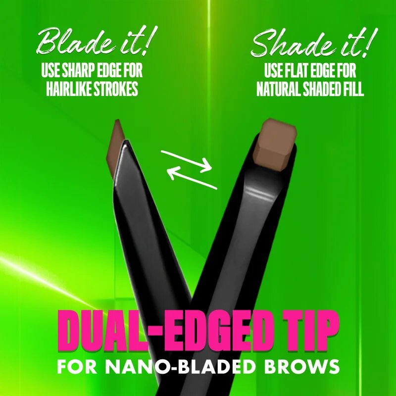 NYX Professional Makeup Blade & Shade szemöldök ceruza kefével árnyalat Espresso 0.06 g
