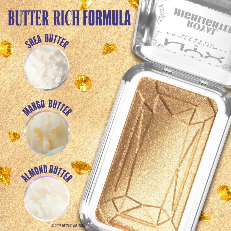 NYX Professional Makeup Bridgerton Royal Highlighter highlighter árnyalat 02 Light Gold 5 g