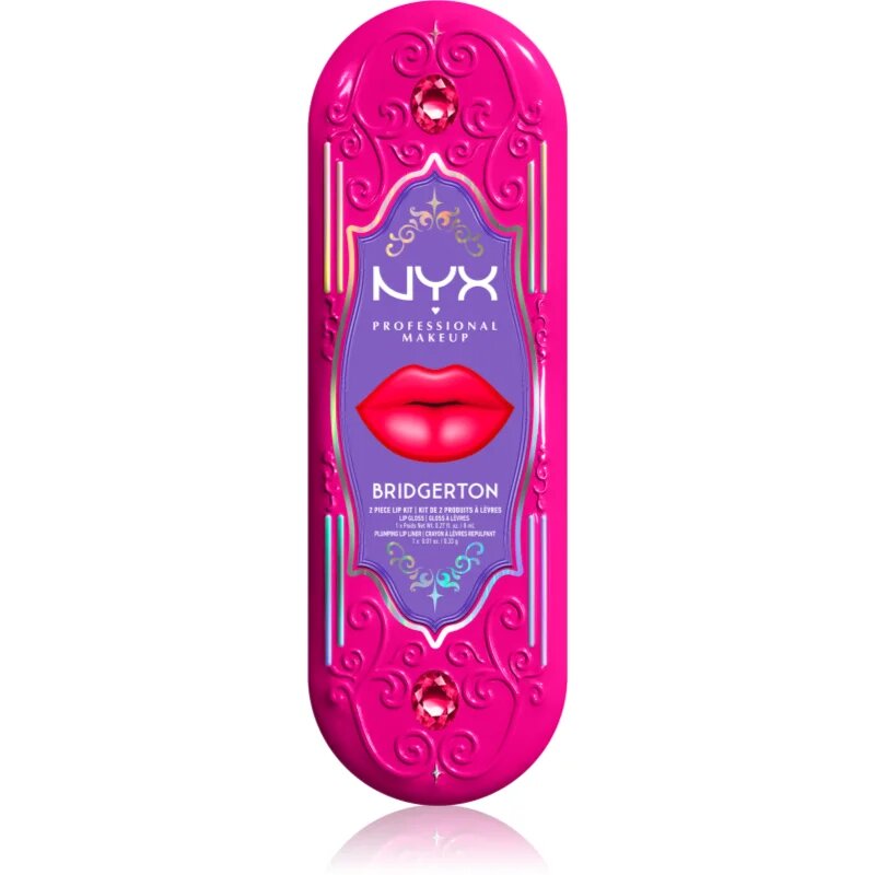 NYX Professional Makeup Bridgerton Royal Treasures ajakápoló készlet árnyalat 03 2 db