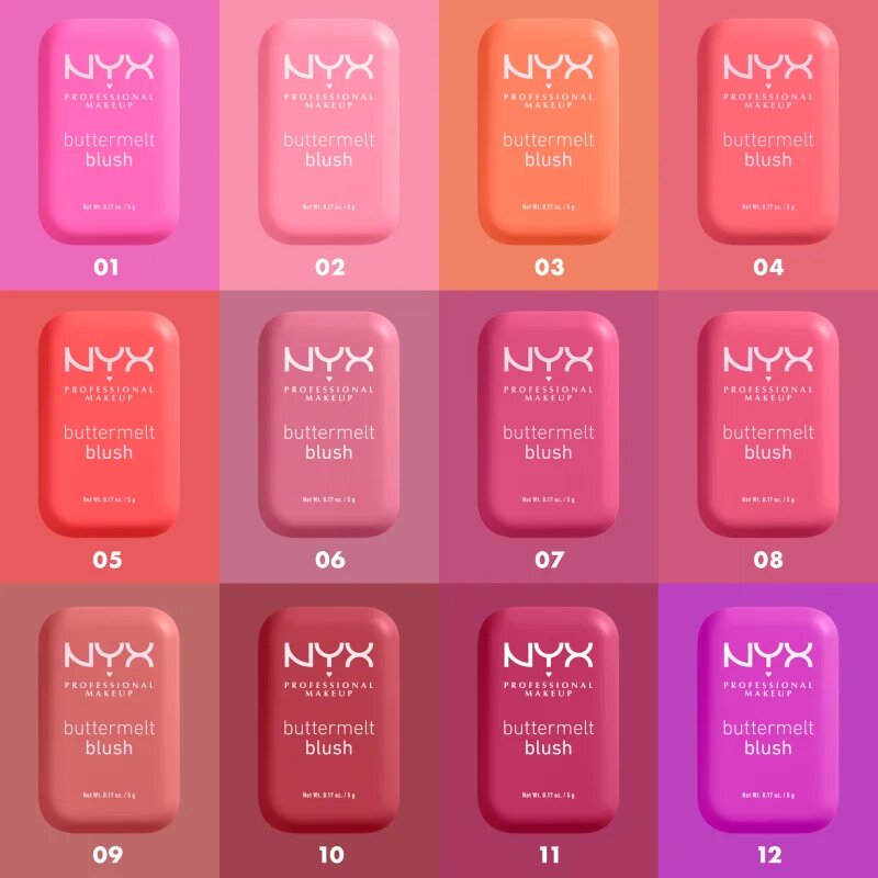 NYX Professional Makeup Buttermelt Blush púderes arcpír árnyalat 12 All The Butta 5 g