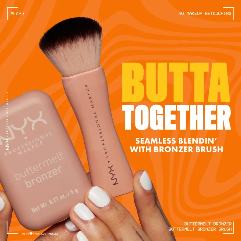 NYX Professional Makeup Buttermelt Bronzer bronzosító árnyalat 06 Do Butta 5 g