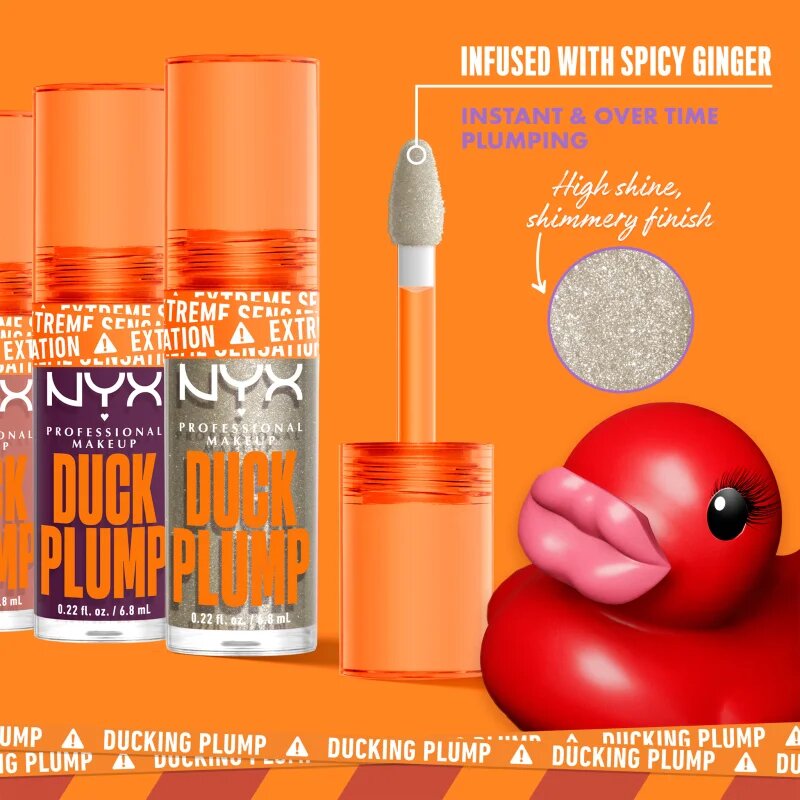 NYX Professional Makeup Duck Plump ajakfény nagyobbító hatás árnyalat Flippin Slime 7 ml
