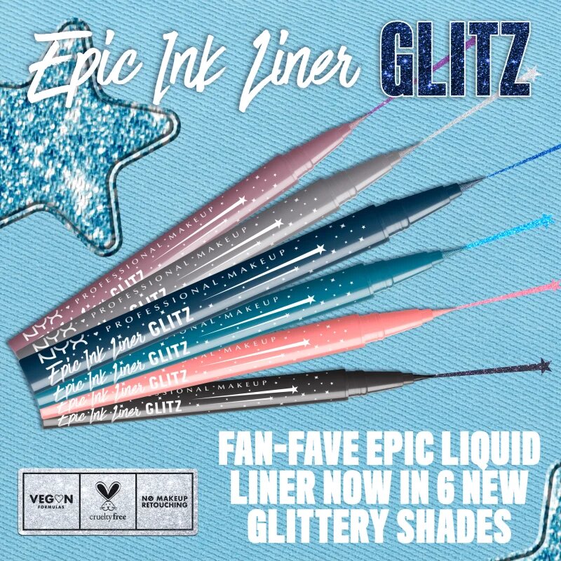 NYX Professional Makeup Epic Ink Glitz metál szemceruza árnyalat Graphite Glitz 1 ml