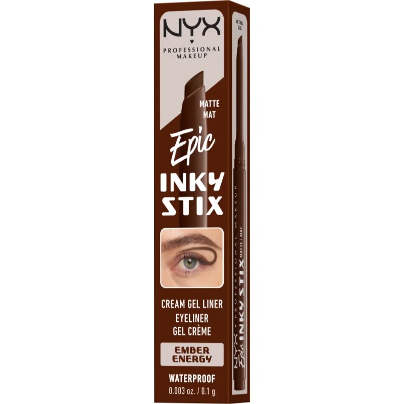 NYX Professional Makeup Epic Inky Stix tartós zselés szemceruza árnyalat 02 Ember Energy 1 g