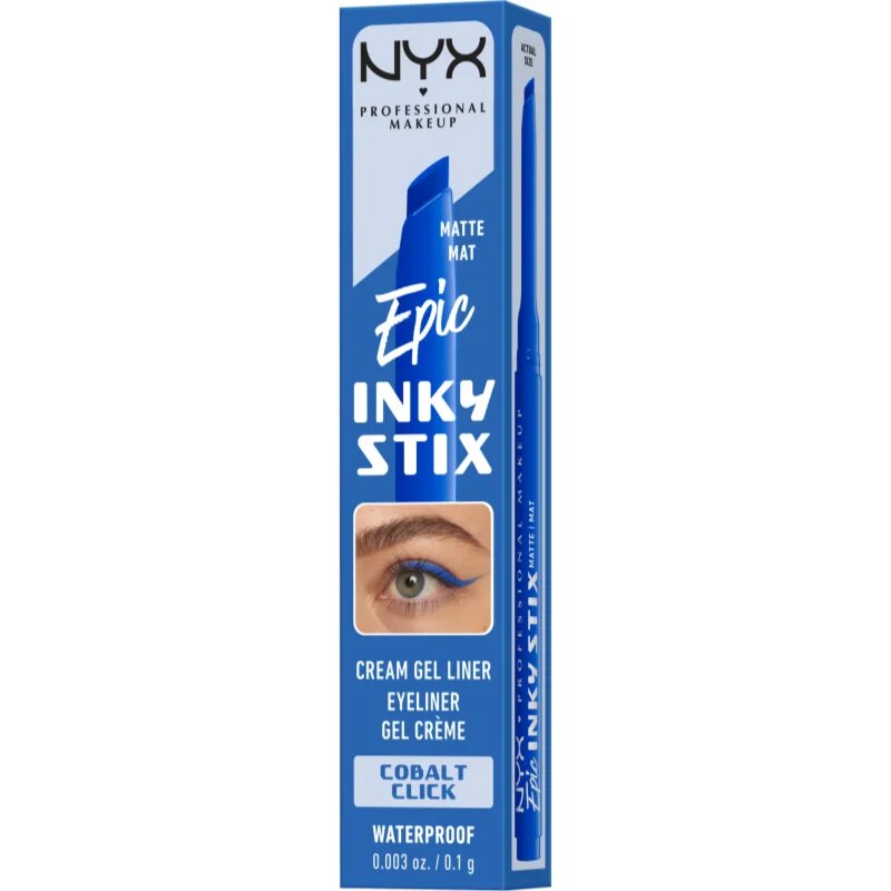 NYX Professional Makeup Epic Inky Stix tartós zselés szemceruza árnyalat 06 Cobalt Click 1 g