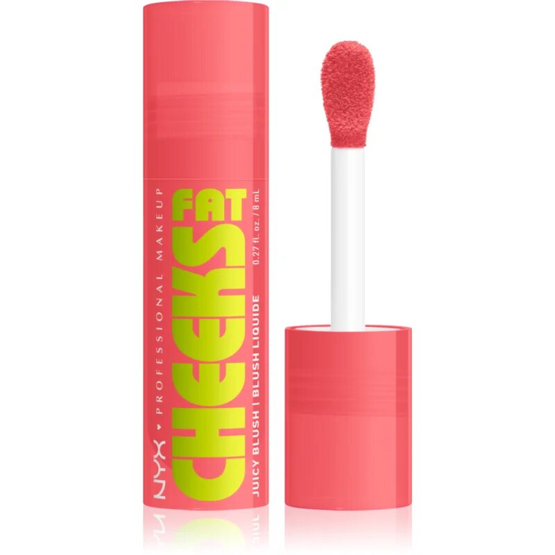 NYX Professional Makeup Fat Cheeks Juicy Blush folyékony arcpirosító árnyalat 02 Fig Fizz 8 ml