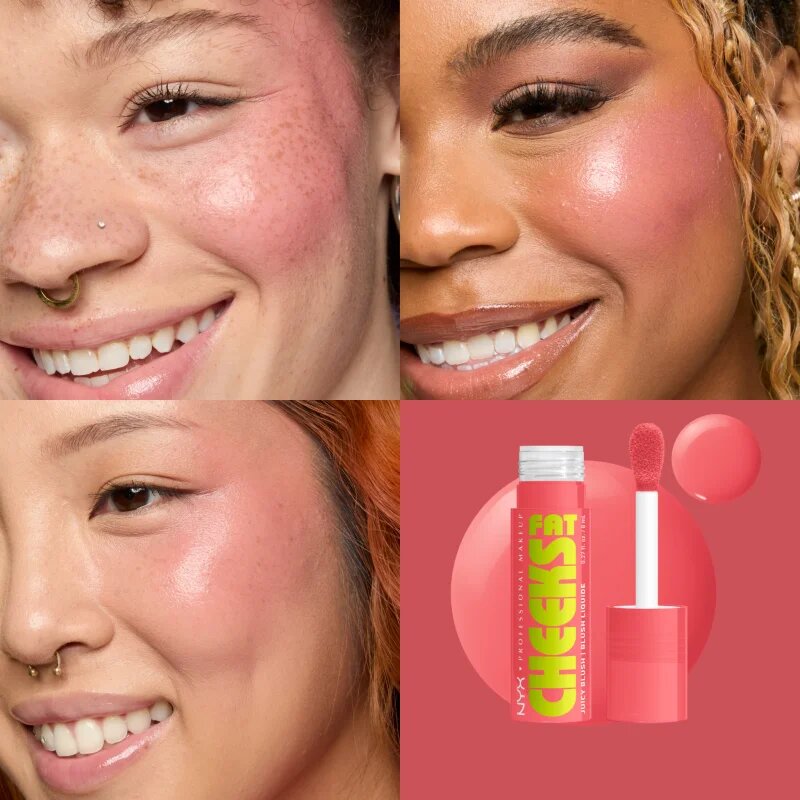 NYX Professional Makeup Fat Cheeks Juicy Blush folyékony arcpirosító árnyalat 02 Fig Fizz 8 ml
