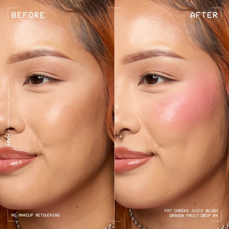 NYX Professional Makeup Fat Cheeks Juicy Blush folyékony arcpirosító árnyalat 04 Dragon Fruit Drip 8 ml