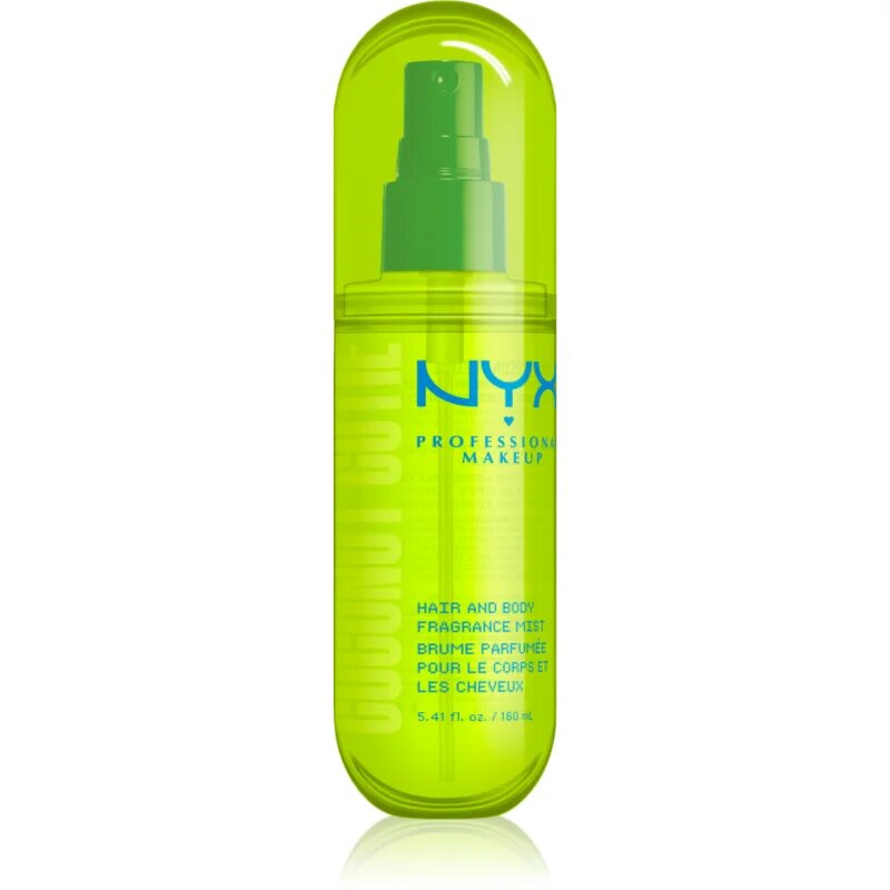 NYX Professional Makeup Fat Oil Body parfümözött spray haj és test illattal Coconut Cutie 160 ml