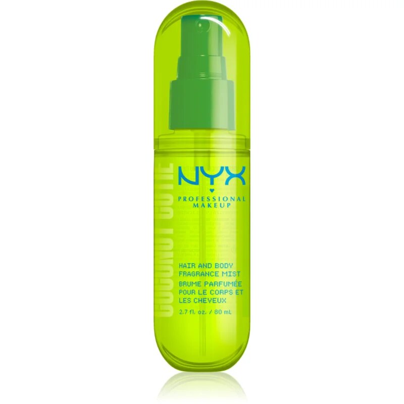 NYX Professional Makeup Fat Oil Body parfümözött spray haj és test illattal Coconut Cutie 80 ml