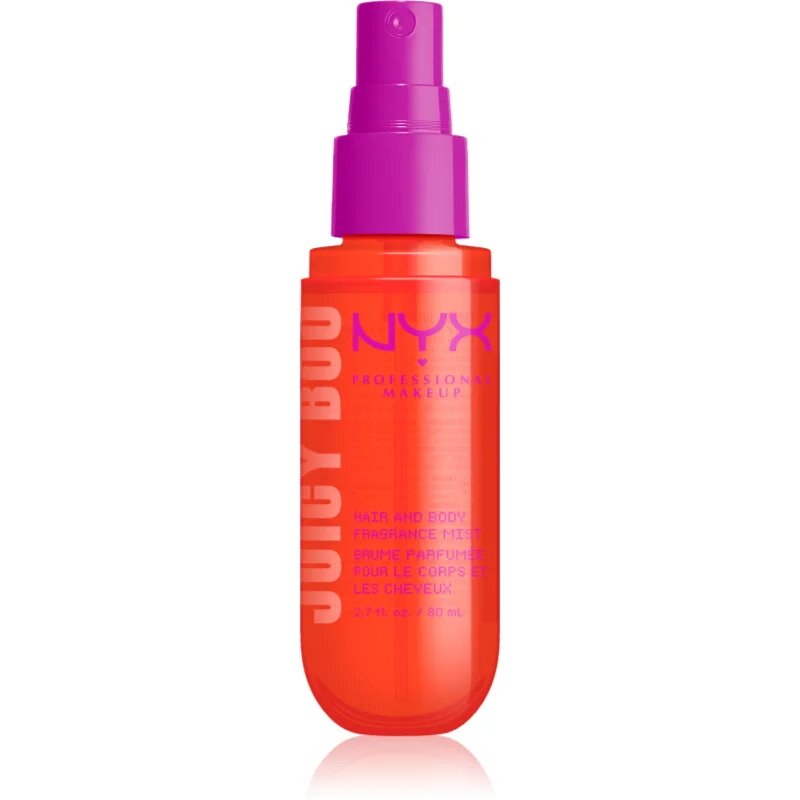 NYX Professional Makeup Fat Oil Body parfümözött spray haj és test illattal Juicy Boo 80 ml