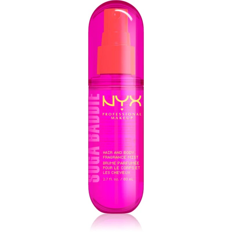 NYX Professional Makeup Fat Oil Body parfümözött spray haj és test illattal Suga Baddie 80 ml