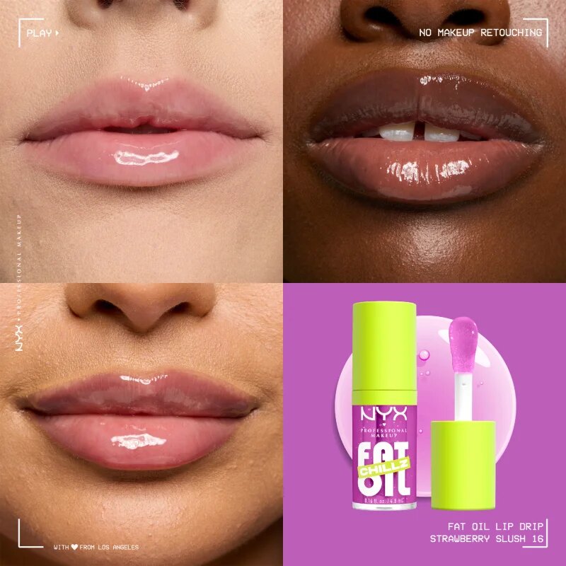 NYX Professional Makeup Fat Oil Chillz ajak olaj hűsítő hatással árnyalat 4.8 ml