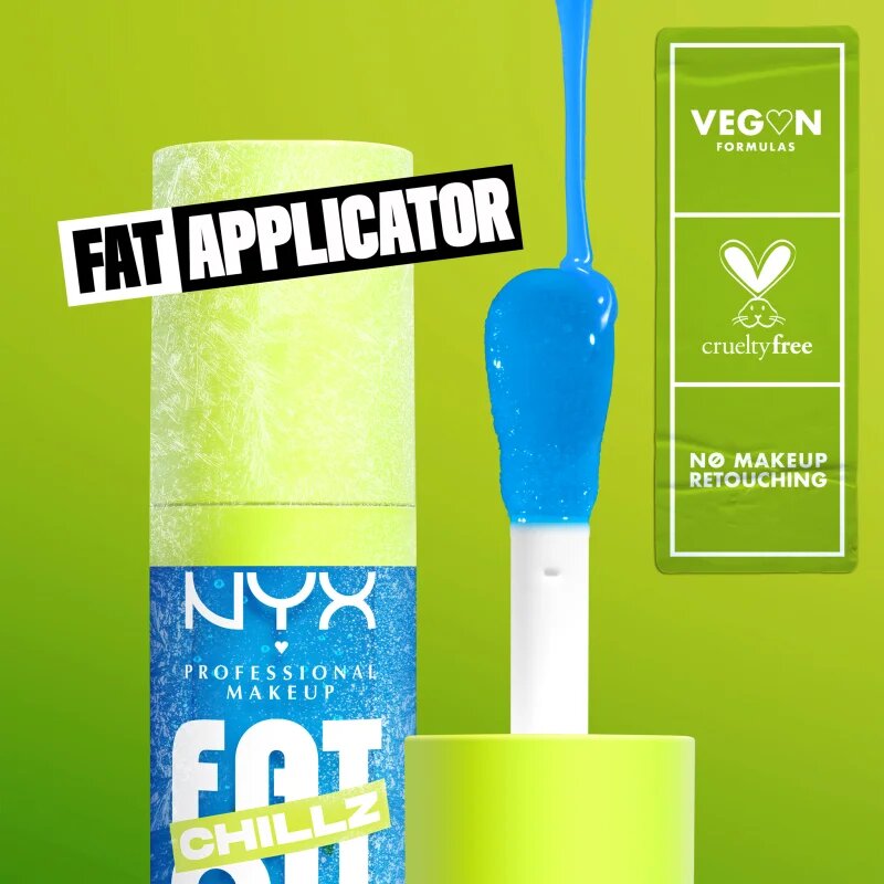 NYX Professional Makeup Fat Oil Chillz ajak olaj hűsítő hatással árnyalat Polar Peppermint 4.8 ml