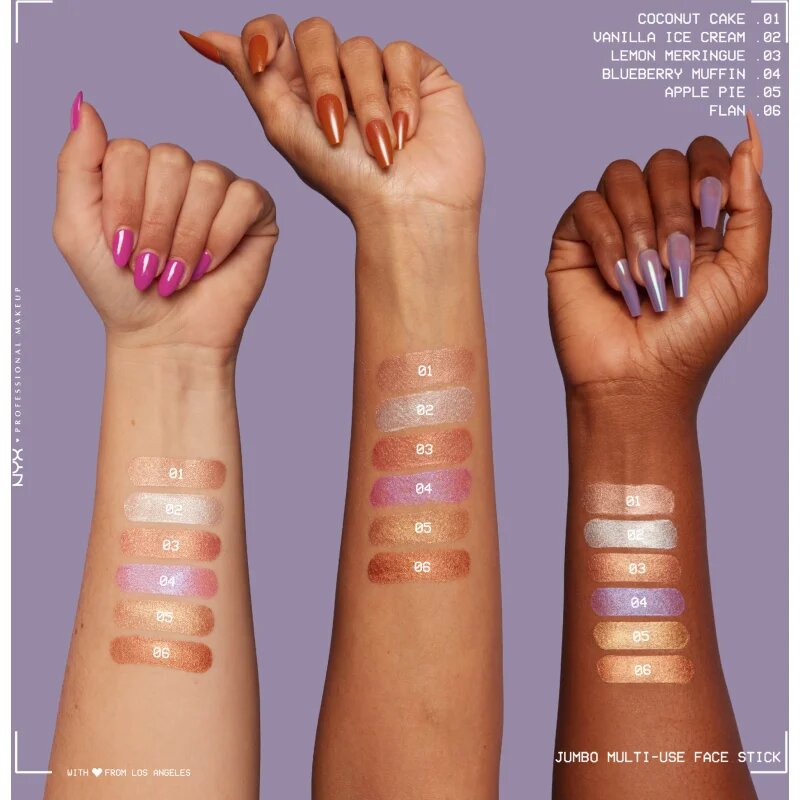NYX Professional Makeup Jumbo Multi-Use Highlighter Stick krémes élénkítő készítmény ceruzában árnyalat 03 Lemon Merringue 2.7 g