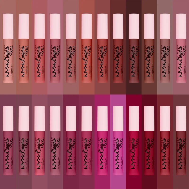 NYX Professional Makeup Lip Lingerie XXL matt folyékony állagú ajakrúzs árnyalat Bust ed 4 ml
