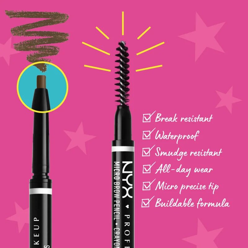 NYX Professional Makeup Micro Brow Pencil szemöldök ceruza árnyalat 05 Ash Brown 0.09 g
